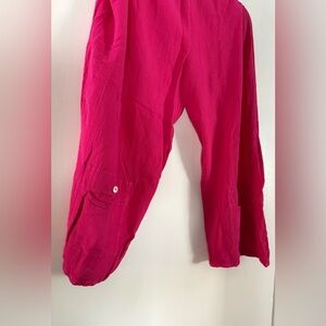 Summer Gauze Pants and vest set in Vibrant pink NWOT